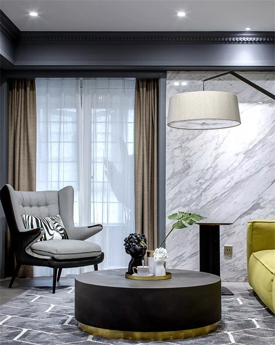 Can wall paneling really make a living room this beautiful?
